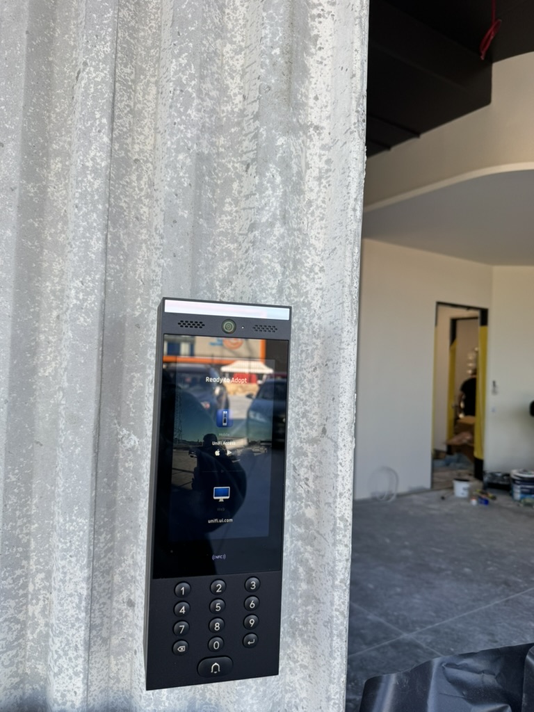 UniFi G3 intercom at entry — VECA Rouse Hill